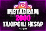 ⭐[KALİTELİ] İNSTAGRAM 2000 TAKİPÇİLİ HESAP⭐
