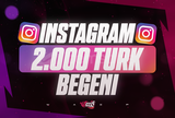 ⭐[KALİTELİ] Instagram 2000 Türk Beğeni