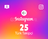 Kaliteli ⭐ Instagram 25 Türk Takipçi