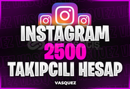 ⭐[MAİL TESLİM] İNSTAGRAM 2500 TAKİPÇİLİ HESAP⭐