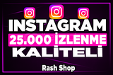 ⭐[KALİTELİ] INSTAGRAM 25.000 İZLENME⭐