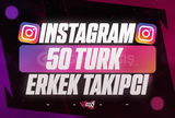 ⭐[KALİTELİ] Instagram 50 Türk Erkek Takipçi