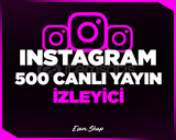 ⭐[KALİTELİ] INSTAGRAM 500 CANLI YAYIN İZLEYİCi⭐