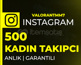 ⭐[KALİTELİ] INSTAGRAM 500 TÜRK KADIN TAKİPÇİ⭐