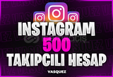⭐[KALİTELİ] İNSTAGRAM 500 TAKİPÇİLİ HESAP⭐