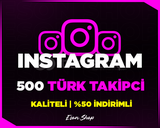 ⭐[KALİTELİ] INSTAGRAM 500 TÜRK GERÇEK TAKİPÇİ⭐