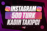⭐[KALİTELİ] Instagram 500 Türk Kadın Takipçi