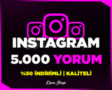 ⭐[KALİTELİ] INSTAGRAM 5000 GERÇEK YORUM⭐