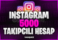 ⭐[MAİL TESLİM] İNSTAGRAM 5000 TAKİPÇİLİ HESAP⭐