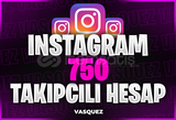 ⭐[KALİTELİ] İNSTAGRAM 750 TAKİPÇİLİ HESAP⭐