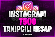 ⭐[MAİL TESLİM] İNSTAGRAM 7500 TAKİPÇİLİ HESAP⭐