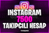 ⭐[KALİTELİ] İNSTAGRAM 7500 TAKİPÇİLİ HESAP⭐