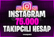 ⭐[KALİTELİ] İNSTAGRAM 75.000 TAKİPÇİLİ HESAP
