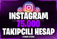 ⭐[KALİTELİ] İNSTAGRAM 75.000 TAKİPÇİLİ HESAP