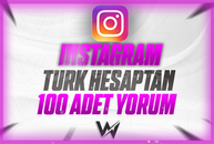 KALİTELİ INSTAGRAM TÜRK HESAPTAN 100 ADET YORUM