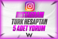 KALİTELİ INSTAGRAM TÜRK HESAPTAN 5 ADET YORUM