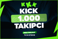 ⭐[Kaliteli] Kick 1.000 Takipçi ⭐