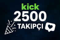 (KALİTELİ) KİCK 2500 TAKİPÇİ
