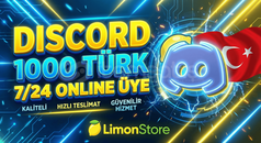 ✅KALİTELİ⭐ 7/24 ONLİNE TÜRK ÜYE 1000 ADET (UHQ+)