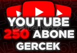 ⭐[KALİTELİ ORGANİK] 250 ABONE YOUTUBE⭐