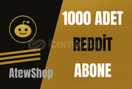 ⭐[PREMİUM] REDDİT 1000 ABONE ♻GARANTİLİ♻