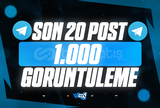 ⭐[KALİTELİ] Son 20 Post 1.000 Görüntülenme