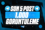 ⭐[KALİTE] Telegram Son 5 Post 1000 Görüntüleme
