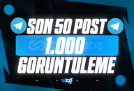 ⭐[KALİTE] Telegram Son 50 Post 1000 Görüntüleme