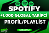 ⭐[KALİTELİ] SPOTİFY +1000 GLOBAL TAKİPCİ GARANTİ