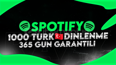 ⭐[KALİTELİ]SPOTİFY+1.000 TÜRK DİNLENME GARANTİLİ