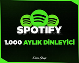 ⭐[KALİTELİ] SPOTİFY 1000 TÜRK AYLIK DİNLEYİCİ⭐