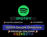 (KALİTELİ) Spotify 10000 Gerçek Dinlenme 