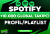 ⭐[KALİTELİ] SPOTİFY 10000 GLOBAL TAKİPCİ GARANTİ
