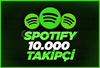 (GARANTİLİ) 10.000 SPOTİFY Takipçi/Playist