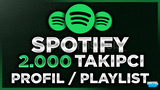 ⭐[KALİTELİ] SPOTİFY 2000 TAKİPÇİ⭐