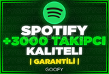 ⭐[KALİTELİ] SPOTİFY 3000 TAKİPÇİ + GARANTİLİ⭐