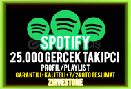 ⭐️KALİTELİ⭐️Spotify 25000 Gerçek Profil/Playlist