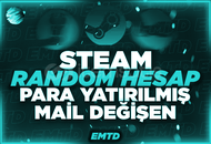 ⚡[KALİTELİ] STEAM RANDOM HESAP + MAİL⚡