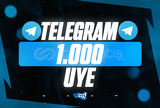 ⭐[KALİTELİ] Telegram 1000 Grup/Kanal Üye