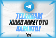 ⭐[KALİTELİ] TELEGRAM 10.000 ANKET OYU⭐