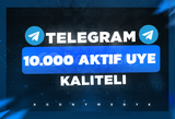 (KALİTELİ) Telegram 10.000 Gerçek Üye