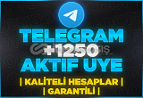⭐[KALİTELİ] TELEGRAM 1250 GERÇEK AKTİF ÜYE