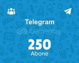 Kaliteli ⭐ Telegram 250 Abone