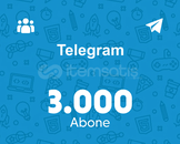 Kaliteli ⭐ Telegram 3000 Abone