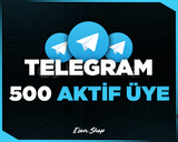 ⭐[KALİTELİ] TELEGRAM 500 AKTİF ÜYE⭐