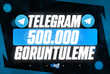 ⭐[KALİTELİ] Telegram 500.000 Görüntülenme