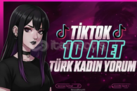✅[KALİTELİ] TİKTOK 10 ADET TÜRK KADIN YORUM✅