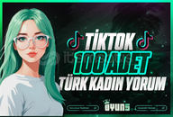 ⭐[KALİTELİ] TİKTOK 100 ADET TÜRK KADIN YORUM⭐