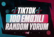 ⭐[KALİTE] Tiktok 100 Emojili Random Yorum