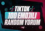 ⭐[KALİTELİ] Tiktok 100 Emojili Random Yorum